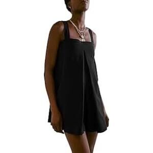 MSRP $68 NWOT Free People Beach Nichola Romper in Black Size XS-S SAME DAY SHIP